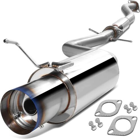 سلالة السيارات 4 بوصات محترقة كاتم الصوت نظام العادم Catback متوافق مع 2001-2005 لكزس IS300 Altezza XE10 ، الفولاذ المقاوم للصدأ in Saudi Arabia