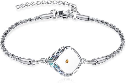 URONE Mustard Seed Bracelet Sterling Silver Mustard Seed Faith Flower/Filigree Pendant Bracelet Christian Jewelry Gifts for Women in Saudi Arabia