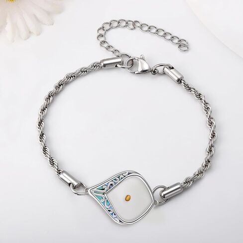URONE Mustard Seed Bracelet Sterling Silver Mustard Seed Faith Flower/Filigree Pendant Bracelet Christian Jewelry Gifts for Women in Saudi Arabia