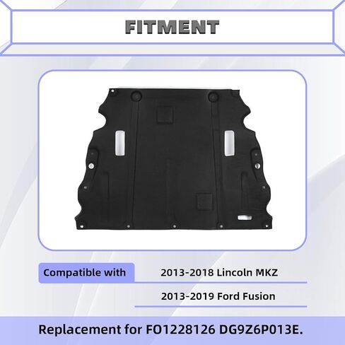 Hecasa Engine Splash Shield متوافق مع استبدال Lincoln MKZ/Ford Fusion 2013-2019 in Kuwait