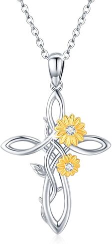 Sunflower Necklace for Women Girls 925 Sterling Silver You Are My Sunshine Necklace Flower Necklace Sun Necklace Sunflower Jewelry Gift for Women Girls Sunflower Lovers in Saudi Arabia
