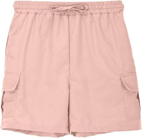 Boys Cargo Shorts School Uniform Active Athletic Basketball Gym Khaki Hiking Shorts with Pockets Quick Dry Cargo Pants in Saudi Arabia