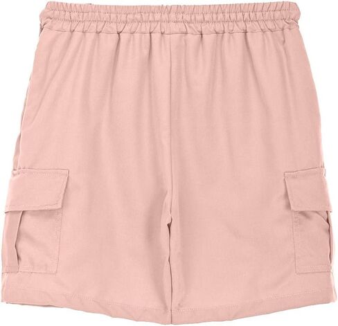 Boys Cargo Shorts School Uniform Active Athletic Basketball Gym Khaki Hiking Shorts with Pockets Quick Dry Cargo Pants in Saudi Arabia