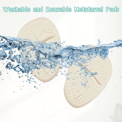 Metatarsal Pads Women, Ball of Foot Cushions, Shoe Inserts for Women, Adhesive Foot Pads, High Heel Inserts for All Day Pain Relief and Comfort, 3 Pairs in Saudi Arabia