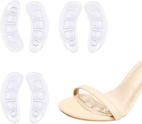 Metatarsal Pads Women, Ball of Foot Cushions, Shoe Inserts for Women, Adhesive Foot Pads, High Heel Inserts for All Day Pain Relief and Comfort, 3 Pairs in Kuwait