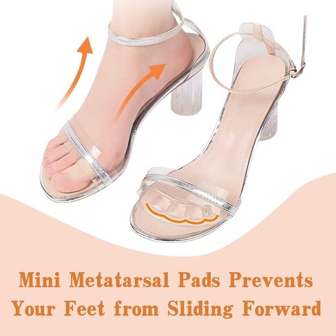 Metatarsal Pads Women, Ball of Foot Cushions, Shoe Inserts for Women, Adhesive Foot Pads, High Heel Inserts for All Day Pain Relief and Comfort, 3 Pairs in Kuwait
