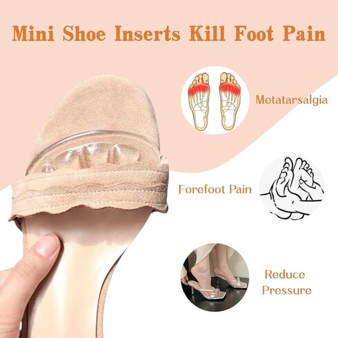 Metatarsal Pads Women, Ball of Foot Cushions, Shoe Inserts for Women, Adhesive Foot Pads, High Heel Inserts for All Day Pain Relief and Comfort, 3 Pairs in Kuwait