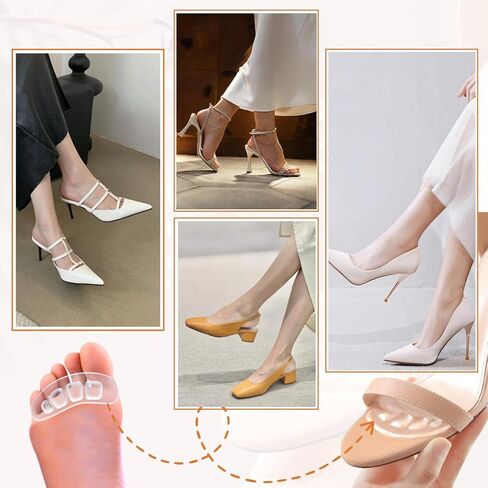 Metatarsal Pads Women, Ball of Foot Cushions, Shoe Inserts for Women, Adhesive Foot Pads, High Heel Inserts for All Day Pain Relief and Comfort, 3 Pairs in Kuwait