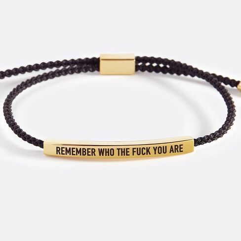 Mint & Lily Bold Remember Who the Fck You Are Inspire Bracelet in Kuwait