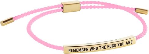 Mint & Lily Bold Remember Who the Fck You Are Inspire Bracelet in Kuwait