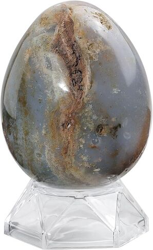 الرياضة الرياضية المحيط الطبيعي Jasper Stone Egge Segurine Decoration Easter Decoration ، Reiki Healing Crystal للتأمل اليوغا ، 2.99-3.54 بوصة in Kuwait