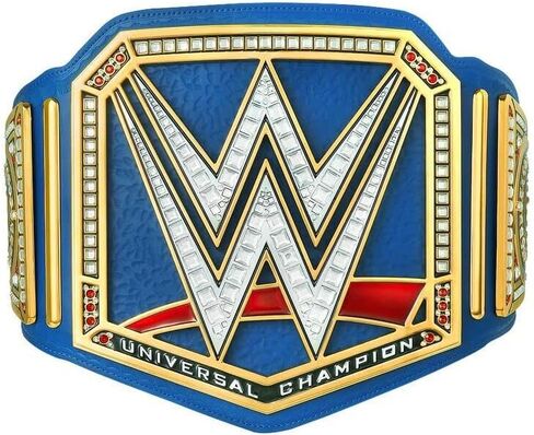 WWE Authentic Wear Universal Championship Blue Commemorative Title Belt in Saudi Arabia