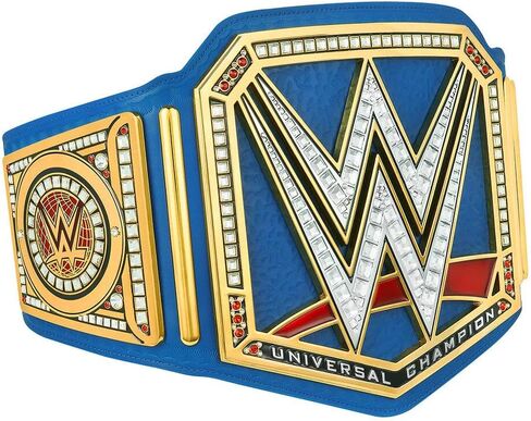 WWE Authentic Wear Universal Championship Blue Commemorative Title Belt in Saudi Arabia