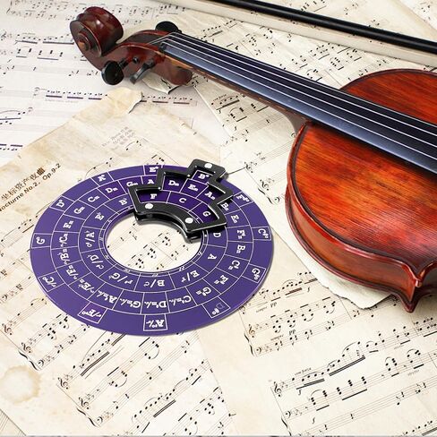 Metal Melody Tool, FOVERN1 Black Circle of Fifths Wheel with Stand Holder, Musical Melody Chord Tool for Musicians, Songwriters, Beginners in Saudi Arabia