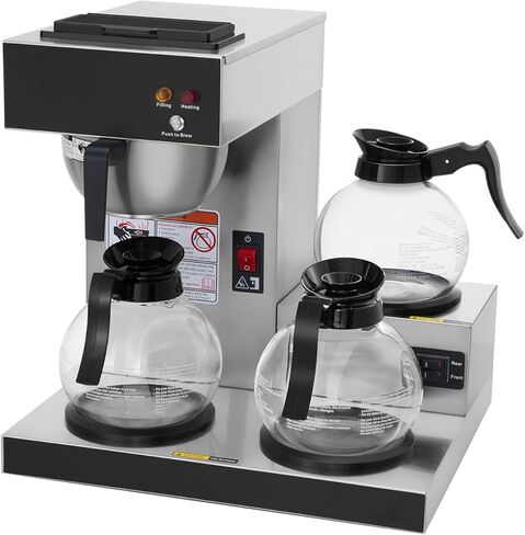 SYBO Coffee Pot Decanter, 12-Cup Glass Coffee Decanter, Commercial Coffee Pot Replacement, Black in Kuwait