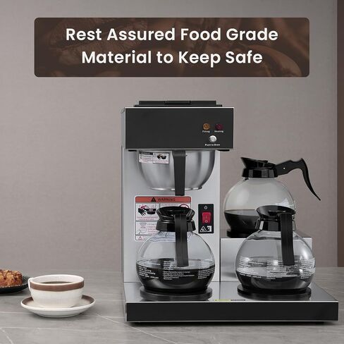 SYBO Coffee Pot Decanter, 12-Cup Glass Coffee Decanter, Commercial Coffee Pot Replacement, Black in Kuwait