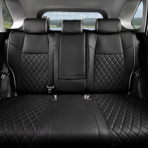 Rav4 Seat Covers for Toyota RAV4 Hybrid 2019-2025(Not for Hybrid/PHEV XSE,SE) Car Truck Seat Cover Full Set for SUV,Waterproof Automotive Seat Protector,Neoprene (Black Grey Grid) in Saudi Arabia
