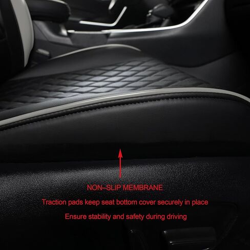 Rav4 Seat Covers for Toyota RAV4 Hybrid 2019-2025(Not for Hybrid/PHEV XSE,SE) Car Truck Seat Cover Full Set for SUV,Waterproof Automotive Seat Protector,Neoprene (Black Grey Grid) in Saudi Arabia