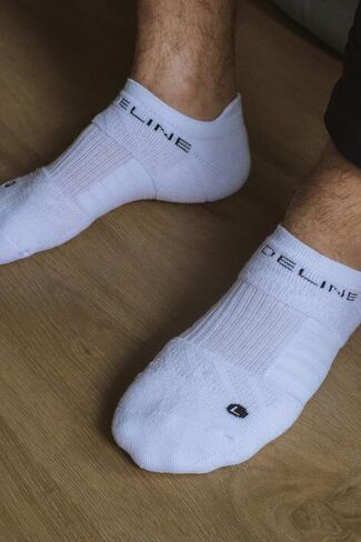 Strideline Basic Low Cut Socks | Quad-Ply Yarn Padding, Direct Compression and Zoned Cushioning, 1 Pack (Black, Small) in Saudi Arabia