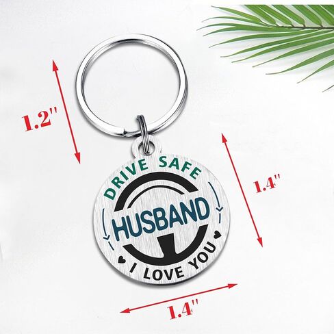Gifts for Husband - Best Husband Ever Keychain – Romantic Anniversary & Birthday Gift from Wife in Saudi Arabia