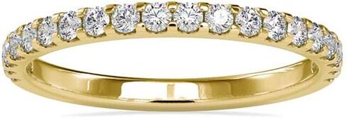 Venner 1.75 MM Moissanite Wedding Band | Round VVS1-D Color Lab Diamond 18K Gold Plated 925 Sterling Silver/Real Gold Anniversary Engagement Promise Rings For Women in Saudi Arabia