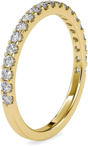 Venner 1.75 MM Moissanite Wedding Band | Round VVS1-D Color Lab Diamond 18K Gold Plated 925 Sterling Silver/Real Gold Anniversary Engagement Promise Rings For Women in Saudi Arabia