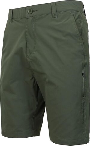 Men’s 6-Pocket All Motion Stretch Utility Shorts – Modern Fit, Zipper Cargo Pockets, Button Closure (30-42) in Kuwait