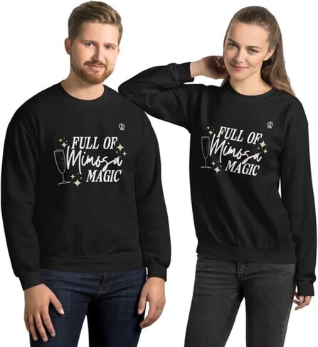 Full of Mimosa Magic Unisex Sweatshirt for Women crewneck pullover, aesthetic clothes stylish Men's Clothing in Saudi Arabia