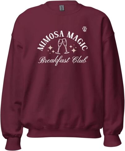 Mimosa Magic Breakfast Club Unisex Sweatshirt for Women crewneck aesthetic clothes stylish Men's Clothing in Saudi Arabia