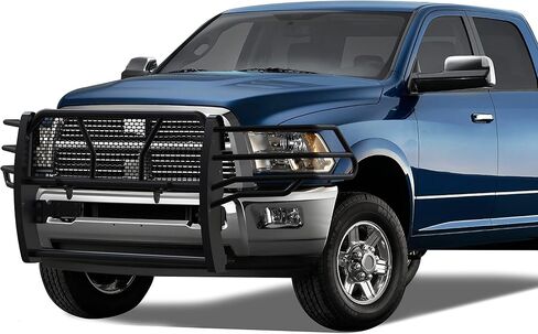 Black Horse Rugged Hight Duty Grille Brush Guard Guard Modular Black متوافق مع 2010-2010 Dodge Ram 2500 | 2010-2010 Dodge RAM 3500 | 2011-2018 RAM 2500 | 2011-2018 RAM 3500-RU-DORA10-B in Kuwait