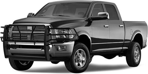 Black Horse Rugged Hight Duty Grille Brush Guard Guard Modular Black متوافق مع 2010-2010 Dodge Ram 2500 | 2010-2010 Dodge RAM 3500 | 2011-2018 RAM 2500 | 2011-2018 RAM 3500-RU-DORA10-B in Kuwait