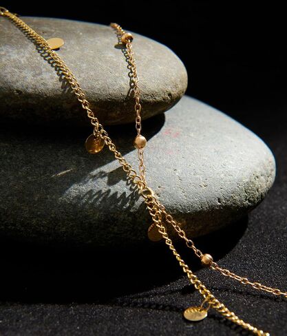 Belly Chain For Women, Adjustable Waist Chain 14K Gold Plated Body Chains Jewelry with Extender Waterproof Sexy Bikini Beach Wear Belly Belt Gold Waist Beads Chain Girls Summer Gift in Saudi Arabia