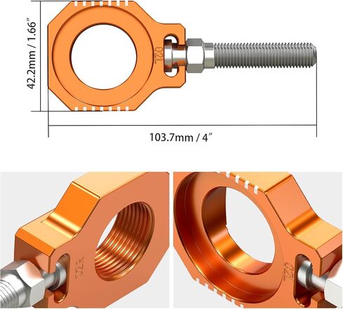 سلسلة محاور التوتر الخلفي تتوافق سلسلة ضباط سلسلة متوافقة مع KTM 125-450 SX SX-F XC XC-F 2013-2022 250 SXF Factory Edition 2015-2016 450 SXF Factory Edition 2015-2016 ، انظر الملاءمة in Saudi Arabia