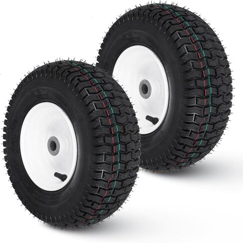 2 أجهزة الكمبيوتر الجديدة إطارات جزازة العشب المملوءة بالهواء على عجلة 13x5.00-6 "، 3" محور مركز ، 3/4 "جلبة إطارات إطارات إطارات 4PR مع أنبوب لجرارات الحدائق 135006 in Saudi Arabia
