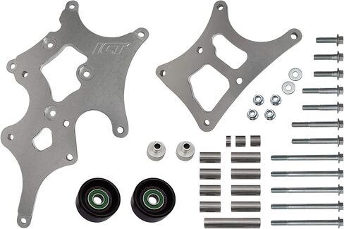 ICT Billet LS Truck LSA Supercharger Swap 6 rib Alternator and Power Steering Bracket Kit 551787A-3 in Saudi Arabia