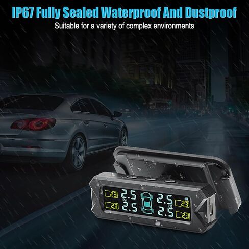 Advanced Solar Charging Tire Pressure Monitors With Clear LCD Screen For Family Car With Intelligent Alerts Systems in Saudi Arabia