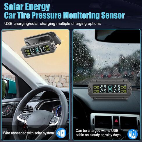Advanced Solar Charging Tire Pressure Monitors With Clear LCD Screen For Family Car With Intelligent Alerts Systems in Saudi Arabia