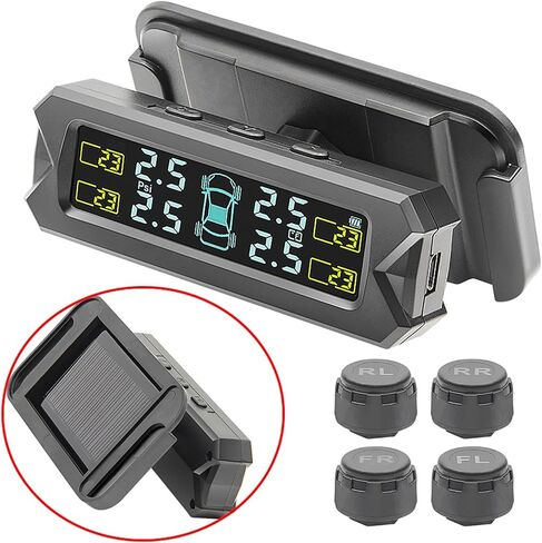 Advanced Solar Charging Tire Pressure Monitors With Clear LCD Screen For Family Car With Intelligent Alerts Systems in Saudi Arabia