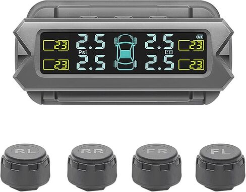 Advanced Solar Charging Tire Pressure Monitors With Clear LCD Screen For Family Car With Intelligent Alerts Systems in Saudi Arabia