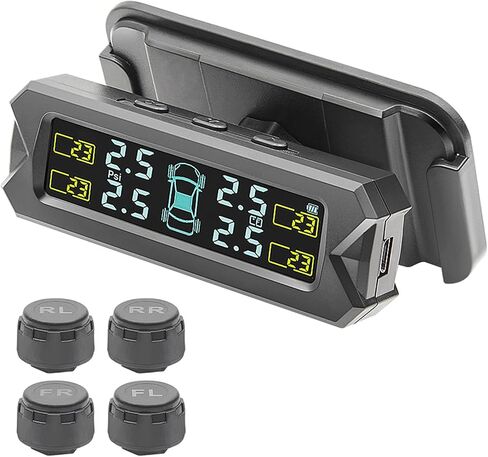 Advanced Solar Charging Tire Pressure Monitors With Clear LCD Screen For Family Car With Intelligent Alerts Systems in Saudi Arabia