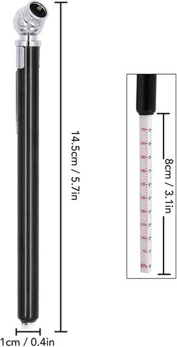 Walfront 20pcs قلم رصاص الإطارات العداد 10-50ppsi 0.7‑3.5bar 70‑350kpa أدوات إصلاح خدمة السيارات الشاحنة للسيارات للسيارات ATVS الدراجات النارية in Saudi Arabia