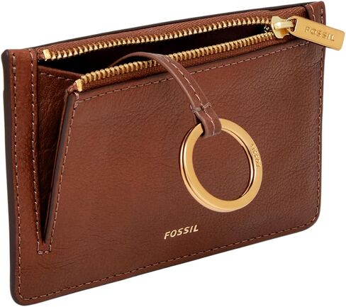 Fossil Logan Zip Card Case, Garnet in Saudi Arabia