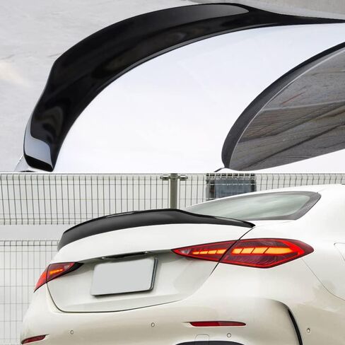 W206 Trunk Spoiler Compatible with Mercedes C Class W206 C300 C43 Sedan Spoiler 2022-2024, Carbon Fiber Hydro-Dipping in Kuwait