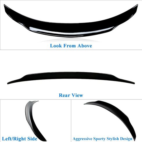 W206 Trunk Spoiler Compatible with Mercedes C Class W206 C300 C43 Sedan Spoiler 2022-2024, Carbon Fiber Hydro-Dipping in Kuwait