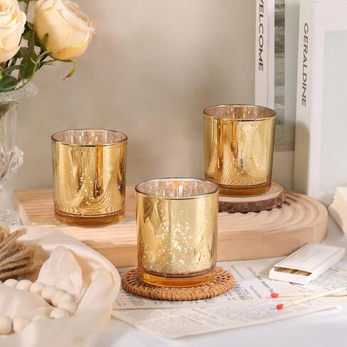 Larger Clear Votive Candle Holders Set of 6- Tea Light Candle Holder Glass, Clear Candle Holders for Wedding, Party and Home Decor, Table Centerpiece in Kuwait