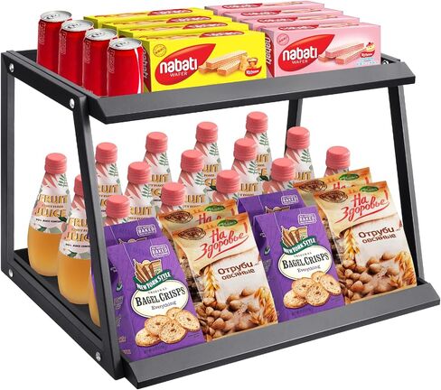 3 Tier Snack Retail Display Rack, Metal Candy Display Rack, Snack Organizer Stand for Countertop, Chip Milk Holder for Stores, Cupcake Display Stand in Saudi Arabia