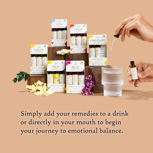 Bach Original Flower Remedies, Clarity of Mind Kit, For Focus and Mindfulness, Natural Homeopathic Flower Essence, Holistic Wellness, Vegan, 3 x 20mL Droppers in Saudi Arabia