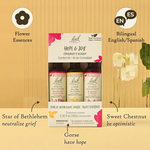 Bach Original Flower Remedies, Clarity of Mind Kit, For Focus and Mindfulness, Natural Homeopathic Flower Essence, Holistic Wellness, Vegan, 3 x 20mL Droppers in Saudi Arabia
