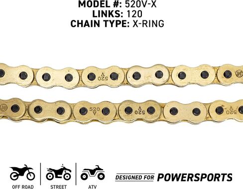 NICHE Drive Sprocket Chain Combo for Polaris RZR 170 Front 12 Rear 32 Tooth 520 O-Ring 120 Links in Saudi Arabia