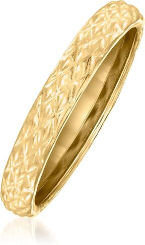 Ross-Simons 18kt Yellow Gold Quilted Ring in Saudi Arabia